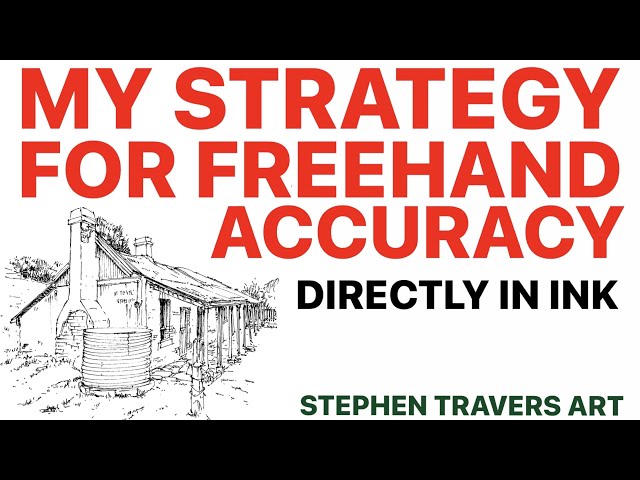 The Mystery Revealed!  Accuracy Drawing Freehand in Ink ONLY!