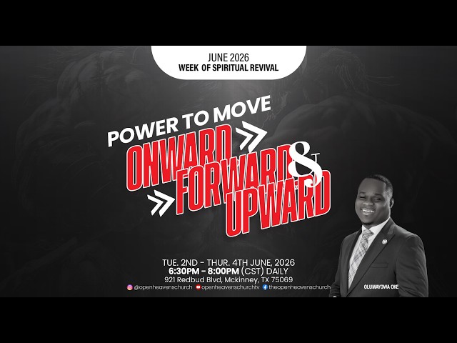 Week Of Spiritual Revival, Day 1 | Tuesday, June 2nd, 2026