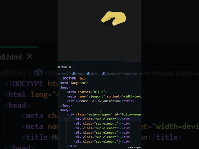Stop using Boring Mouse Cursors! 🚫 Custom CSS & JS #coding