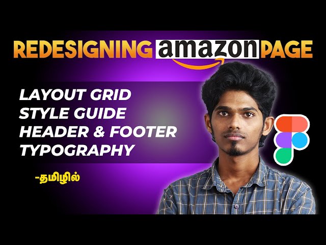 How to Redesign an Amazon Landing Page in Figma | UI UX Design Course Tamil