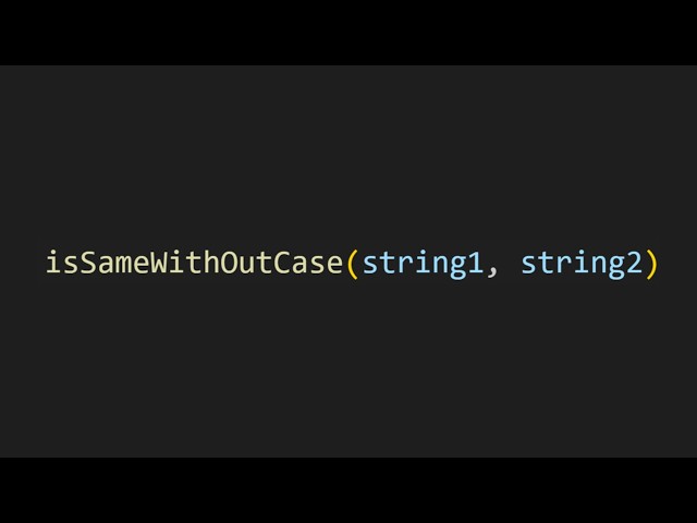 Checking if two strings are the same without looking at case in js