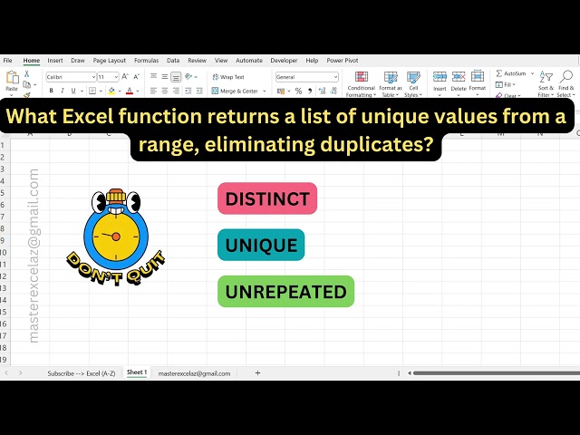 #142 - Excel formula question and answer