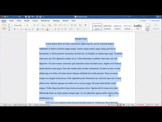 Essay Formatting Tips