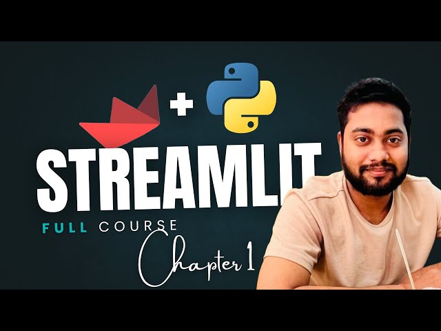 Complete Streamlit Tutorial in Hindi – The Only Guide You’ll Ever Need!