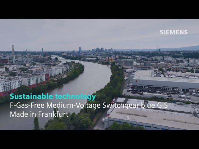 F-Gas-Free Medium-Voltage Switchgear blue GIS made in Frankfurt