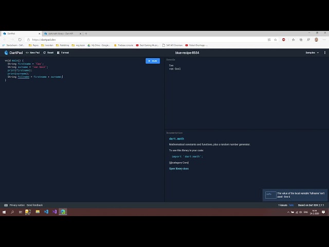 Dart Programming | Learn the Basics Step by Step | String 2020