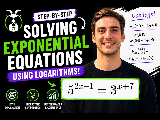 How to Solve Exponential Equations Using Logarithms