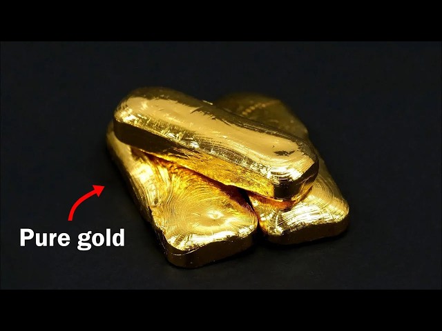 Turning old jewelry into pure gold bars