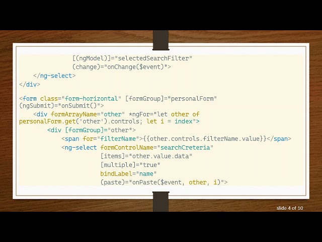 Creating an ng-select in Angular Reactive Forms