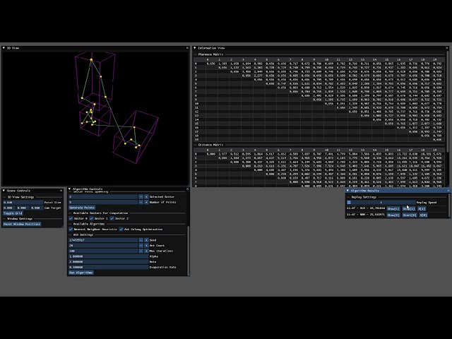 Applying (Meta)Heuristic Algorithms to Groups of Points in 3D Space