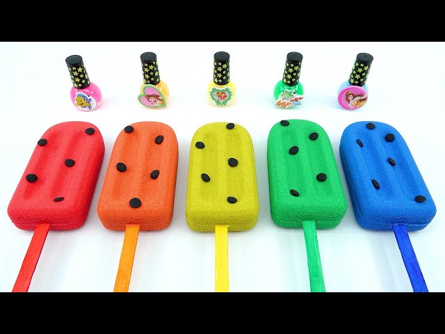 Satisfying Video l How to Make Rainbow Bathtubs into Mixing Slime with Glitter Pool Cutting ASMR #15