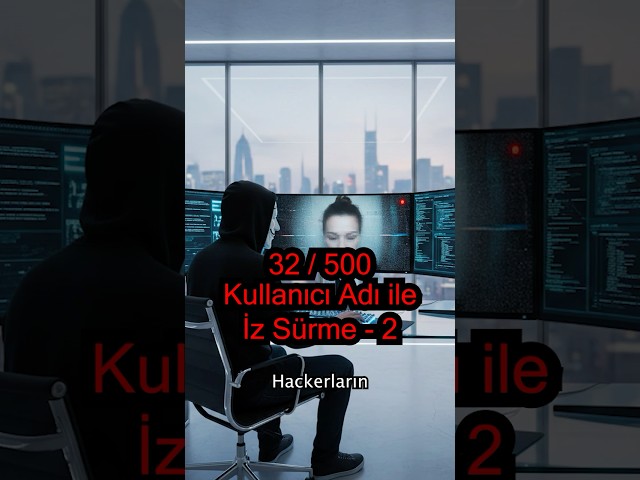 Username Tracking - Part 2 (OSINT) | Hacker Training in 500 Videos #cybersecurity #osmanbayraktar