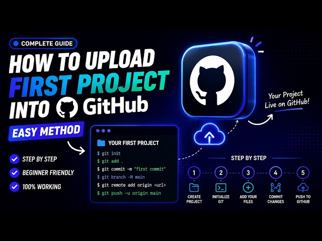 How to Upload Your First Project to GitHub | Beginner Tutorial #techtools #github #beginnerfriendly