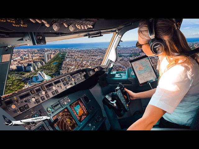 AIRBUS A321NEO Beautiful LANDING VALENCIA Spain | Runway 12 | Cockpit View | Airline Pilot Life