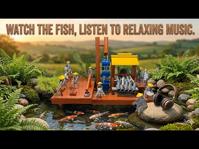 Sleep to Healing Music 💤 Flowing Water & Mini Rustic Village 03/7