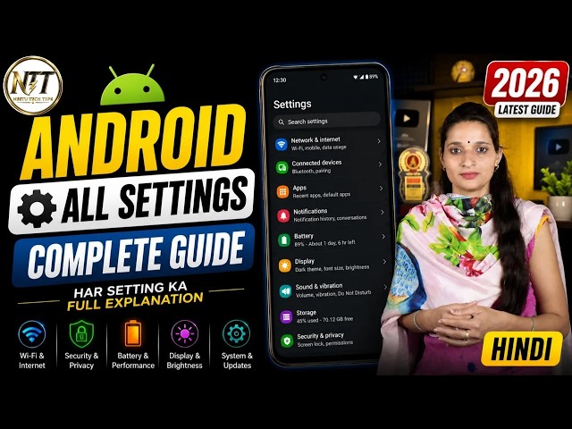 📱 Android Mobile Ki Complete Settings Guide (2026) | Har Setting Ka Full Explanation | Hindi