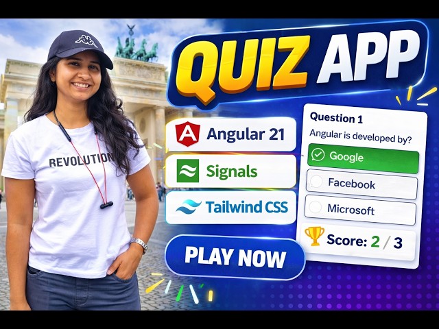 Quiz App | Signal Based Mini Projects using Angular 21 & TailwindCSS