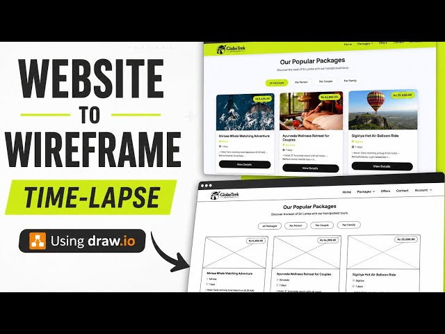 How to Create Wireframes in Draw.io | Complete Beginner Tutorial