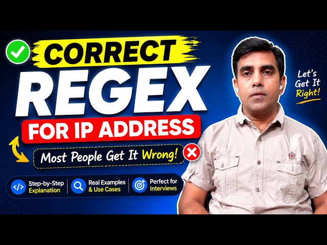 Correct REGEX for IP Address | Tech Tonic with Kiran