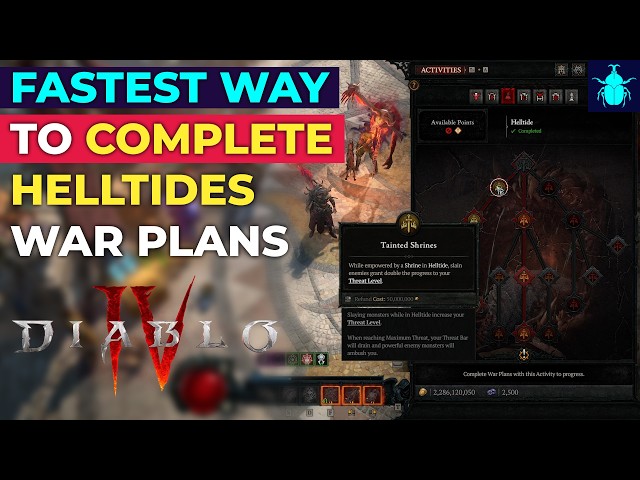 Diablo 4: Fastest Way to Complete Helltides War Plans in Season 13