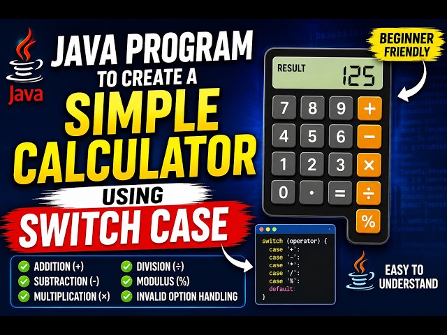 Java Program to Create a Simple Calculator using Switch Case