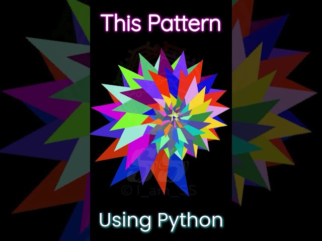 Interesting Design Using Python Turtle #trending #shorts