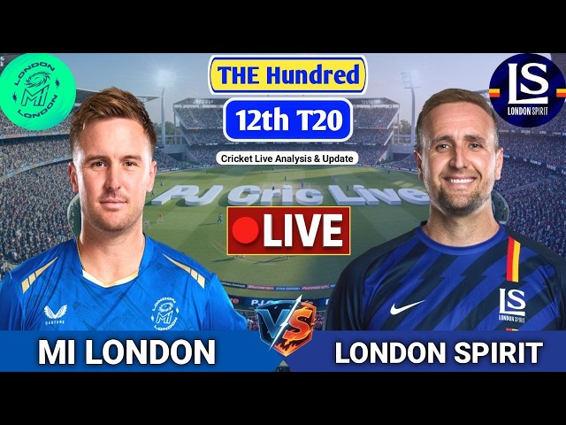 MI London Vs London Spirit Match | Live Score Analysis & Discussion | The Hundred Cricket