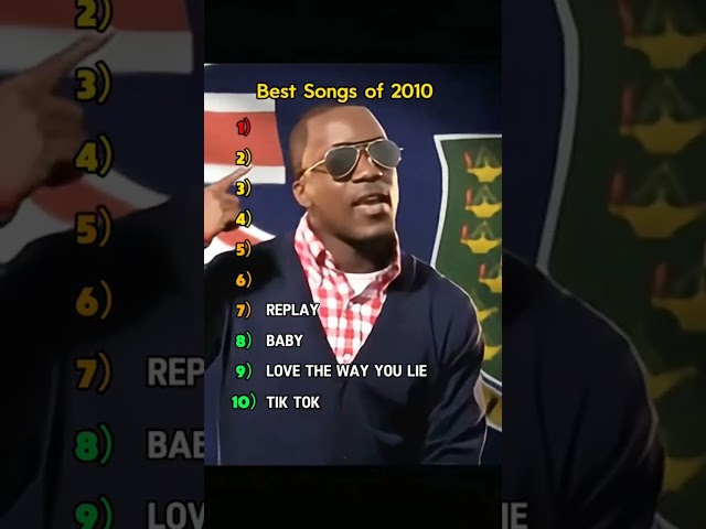 Top 10 Songs from 2010 #2010 #2010s #music #song #hitsong #dj #edm #justinbieber #fyp #foryou