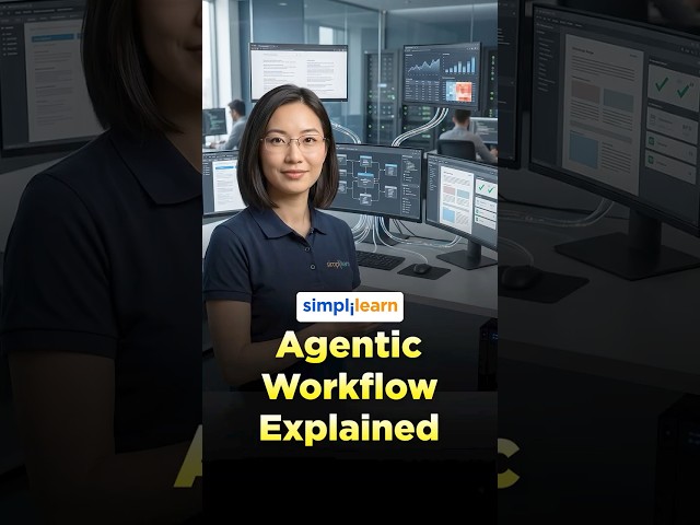 Agentic Workflow in 60 Seconds | The Future of AI Automation   | #Shorts | #Simplilearn