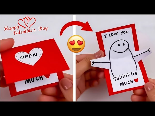 How to make a Pop Up Hug Card | I Miss You This Much Card |DIY Simple Handmade love Card |Cardmaking