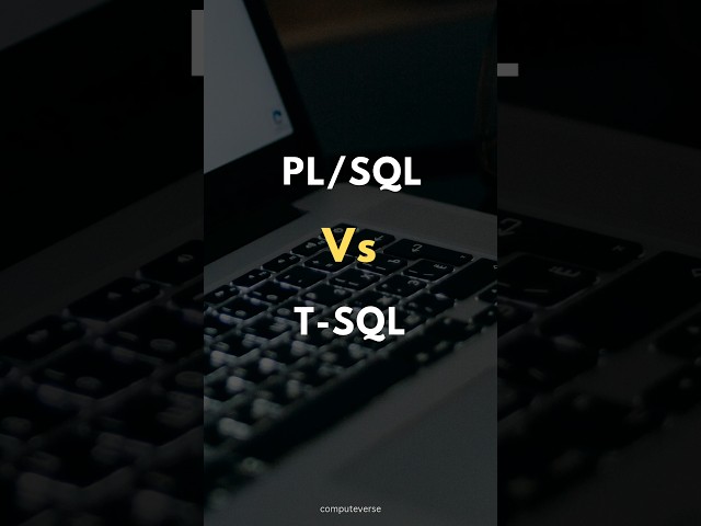 SQL PL/SQL Vs. T-SQL ✍️