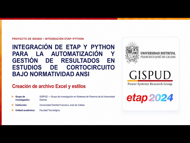 15. CÓDIGO ETAP - PYTHON: CREACIÓN DE ARCHIVO EXCEL Y ESTILOS