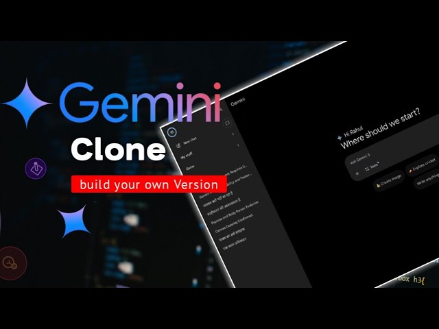 Built a Gemini AI Clone in ONE Video 🤯 | Full Stack AI Project #gemini #ai