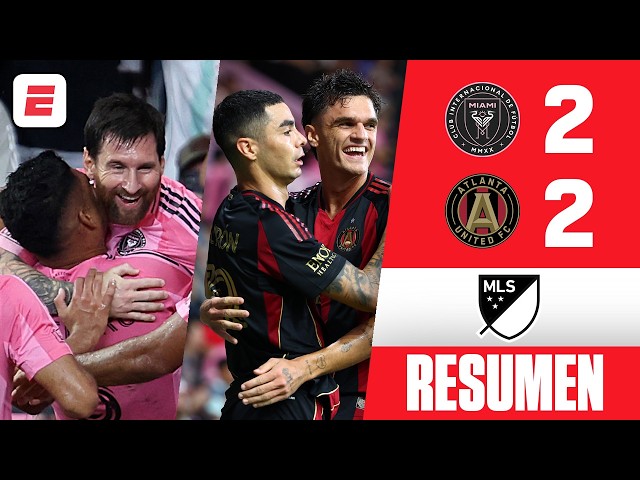 INTER MIAMI de MESSI dejó escapar triunfo y EMPATÓ vs ATLANTA UNITED. Goles CASEMIRO y SUÁREZ | MLS