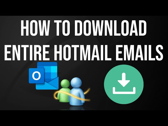 How to download/export your entire Hotmail emails #hotmail #microsoft