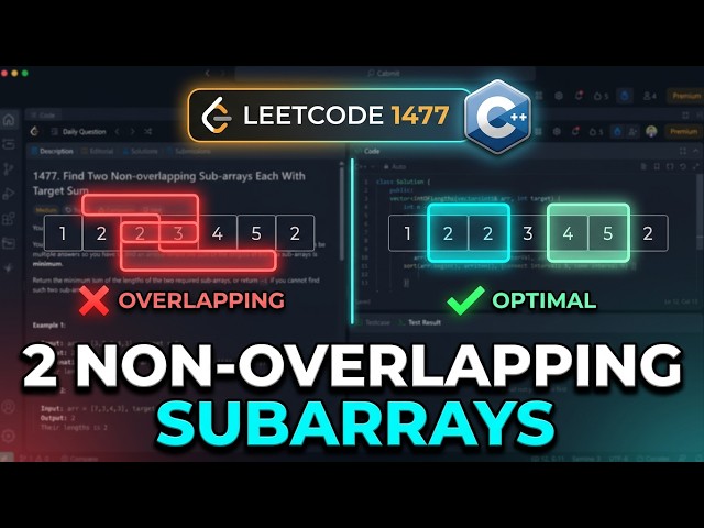 PROBLEM OF THE DAY LEETCODE 1477. Find Two Non-overlapping Sub-arrays Each With Target Sum WITH C++