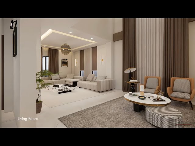 Interior 3D | Neo-Classical Duplex Villa | Koteshwor 3BHK Residence