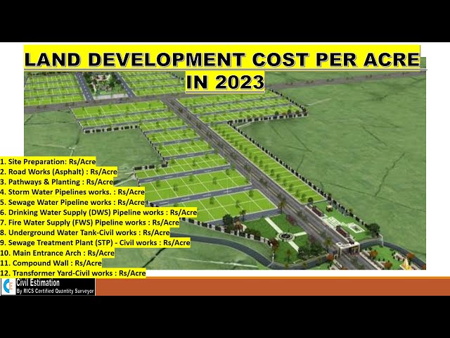 Residential Layout Development Cost Per Acre in 2023 | Detailed Layout Estimation in 2023 |