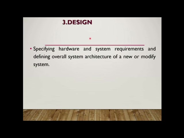 System Development Life Cycle (SDLC)