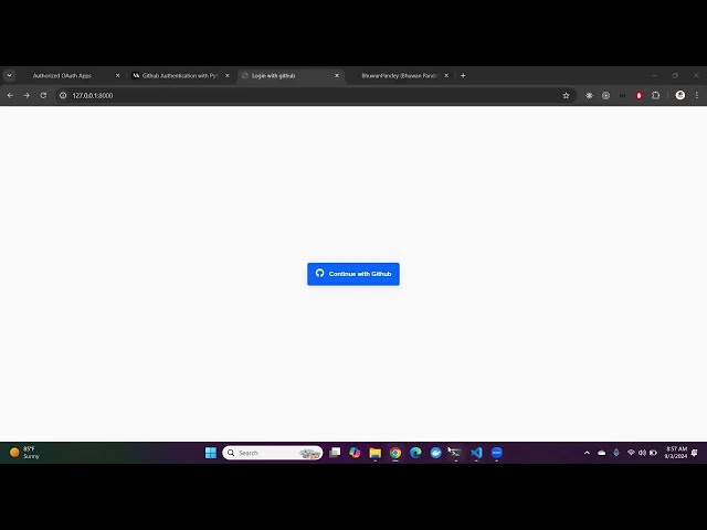 Github Authentication with Python || Fastapi