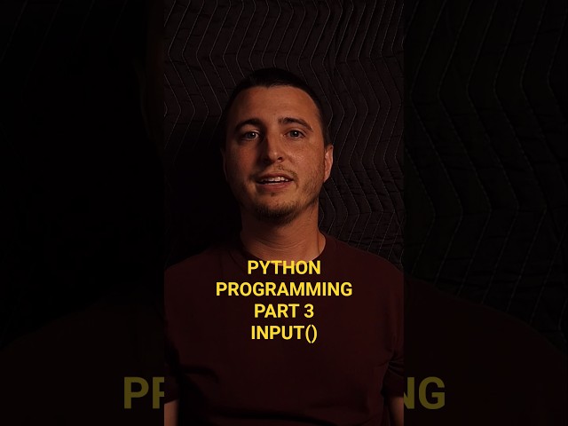Python input() Function Explained for Beginners | Episode 3