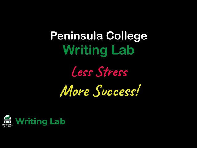 How can the Writing Lab Help You?