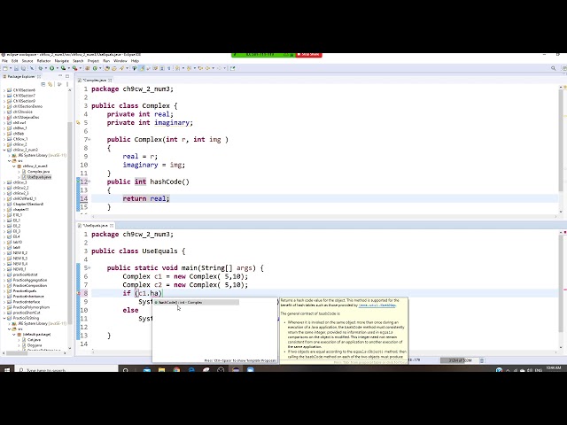 JAVA Programming   hashCode Example