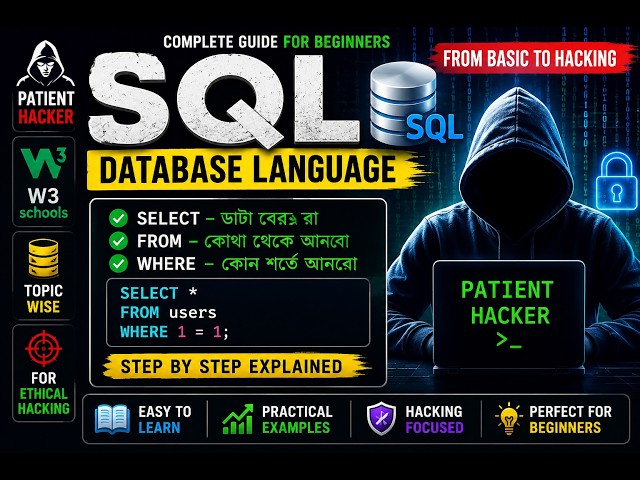 SQL Database Language Tutorial for Beginners | Class 1