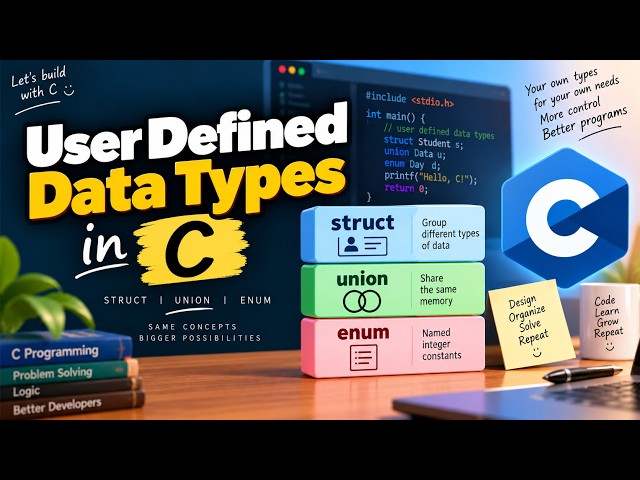 User Defined Data Types in C | Structured Programming Using C | KTU - BCA