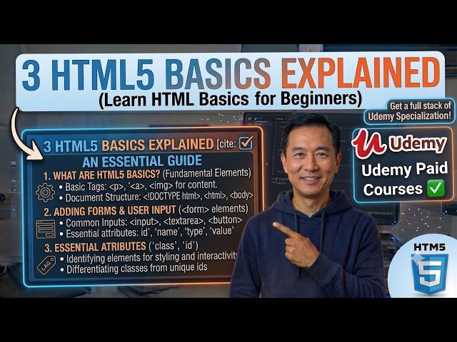 4 HTML Text Formatting Explained | Bold, Underline & More | HTML5 Tutorial | Udemy Paid Courses ✅