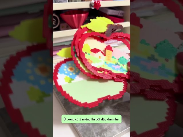 Layered 3D bead art #smarttoysforkids #handmade #games #pixelart