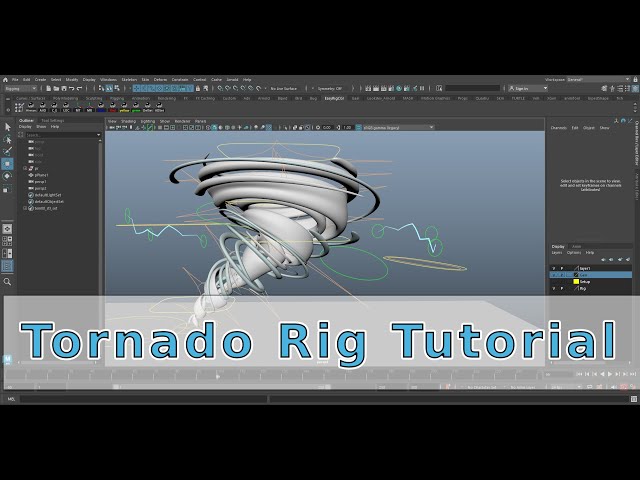 Maya tutorial – Tornado Rig Maya