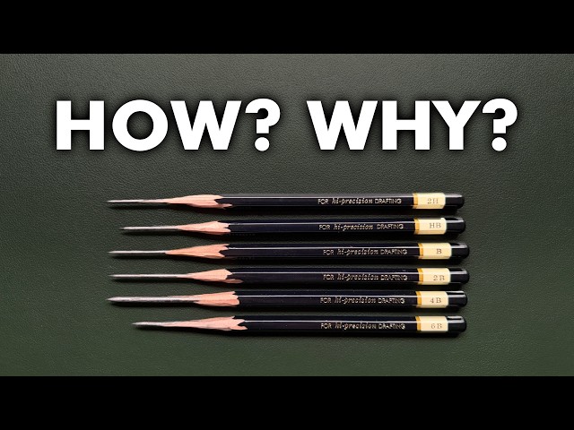 How Artists Sharpen Pencils Like This