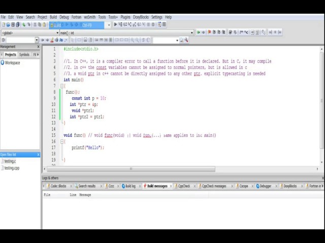 C code that does not compile in C++